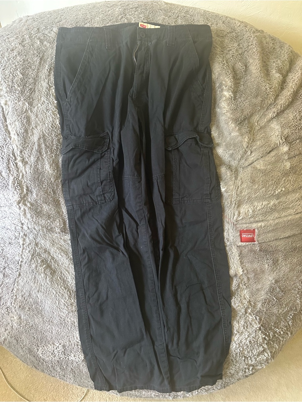 Wrangler Black Cargo Pants with Multiple Pockets